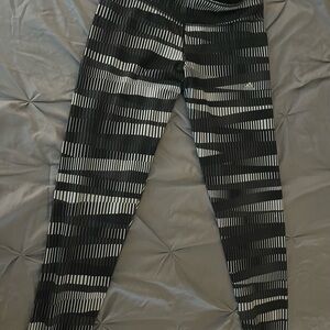 adidas  Black and White Patterned Leggings